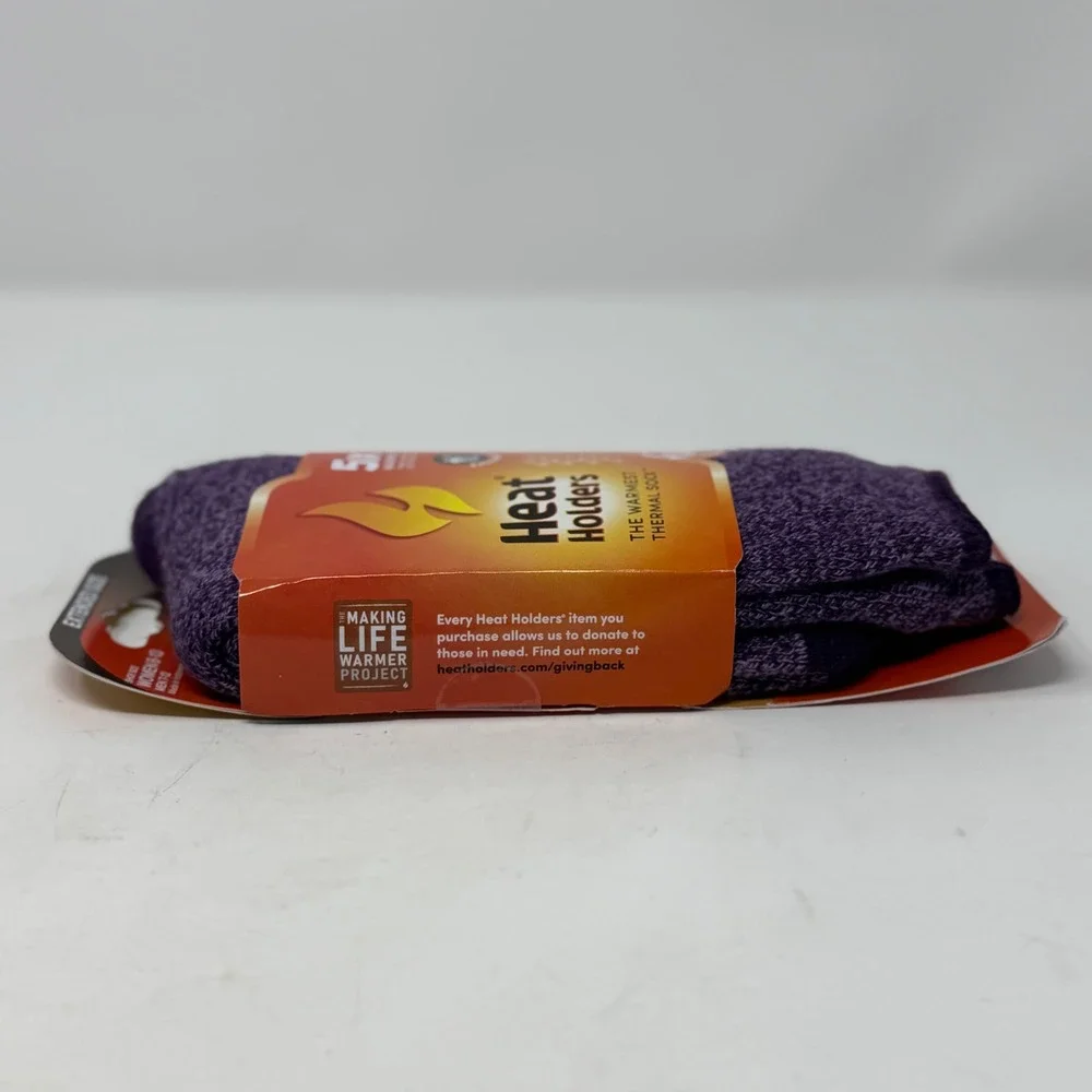 Heat Holders Lite Thermal Socks Women 8-13 Men 7-12 Purple HH1W08313 Winter Cozy